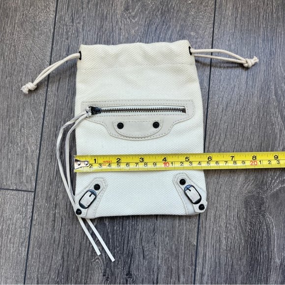 Balenciaga Motocross Drawstring Cosmetic Pouch - Picture 10 of 10